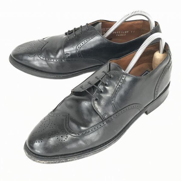 

Vintage 80s-90s Bostonian USA Leather Wingtip Dress Shoes Black 26.0(USED)