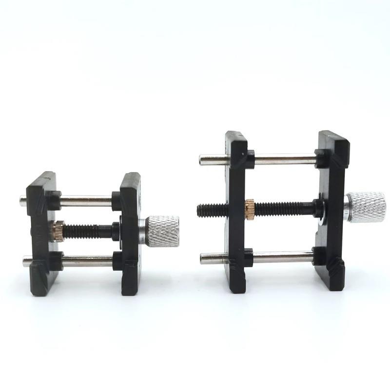 2Pcs Watch Movement Holder ABS Plastic Black Man Lady Mechanical Watch Movement Clamp Tools for Watchmakers