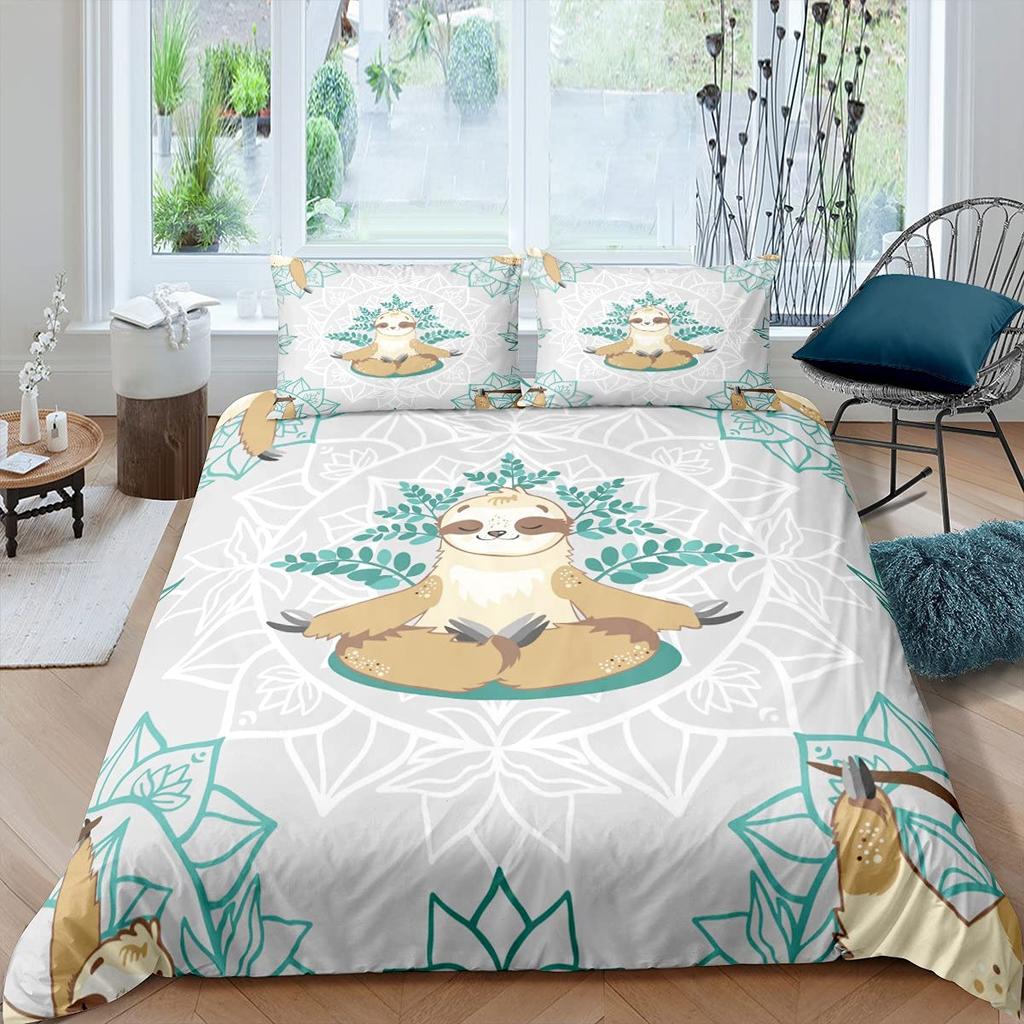 Luxury Duvet Cover and Pillowcase Digital Printing Star/moon/meteor Double Winter Quilt Cover Set Lantern Duvet Cover 1 Person