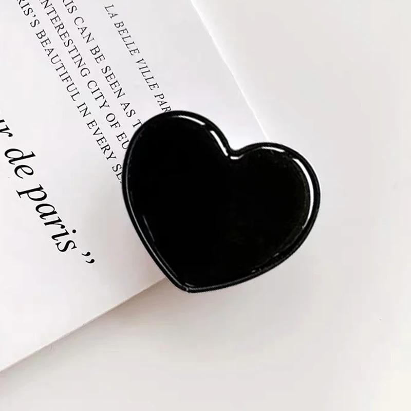 1116 Heart Shaped Phone Socket Holder Finger Grip Bracket Support Telephone for IPhone 11 11 11 Samsung Pocket Socket Stand
