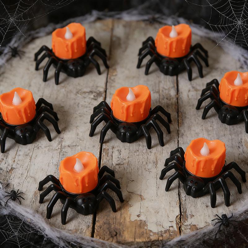 Halloween LED Spider Candle Light - Spooky Night Decoration