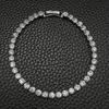 2025 New Luxury Silver Color On Hand 4MM 17CM Princess Bracelet Bangle for Women Anniversary Gift Jewelry Wholesale S5650