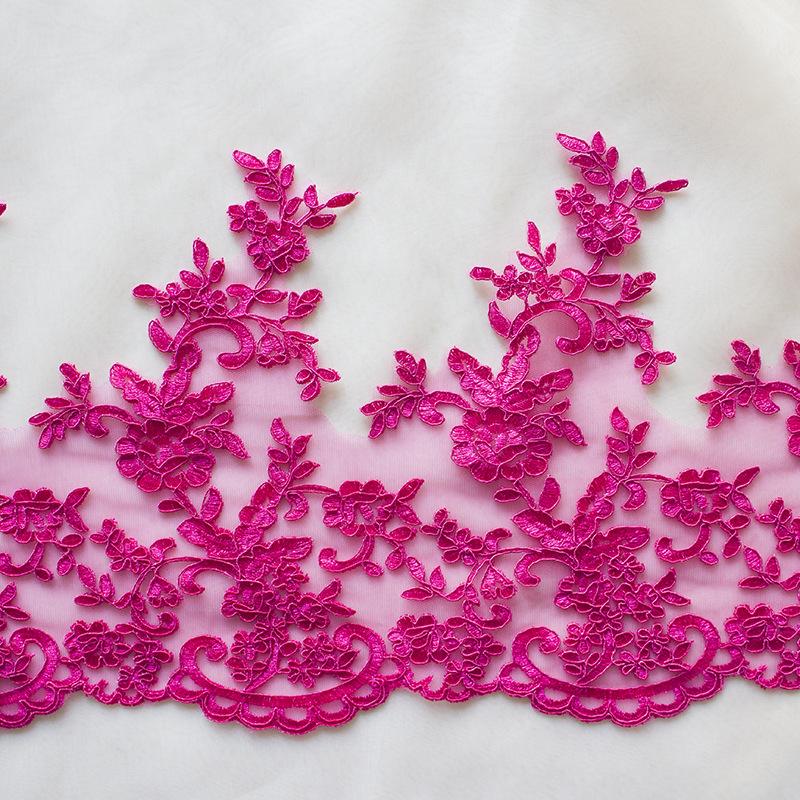 

Big Tree Lace Car Stock Lace For Wedding Dress Children S Clothing Subsidy Diy Veil Handmade Jewelry rose red car stock, one yard price