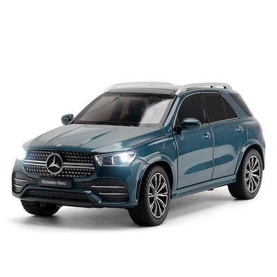 Coche en miniatura de aleación Benz GLE 1/24 a escala 350, luz y efecto de sonido, coche fundido a presión, juguetes para niños, regalo de cumpleaños, juguetes para niños, colección de coches