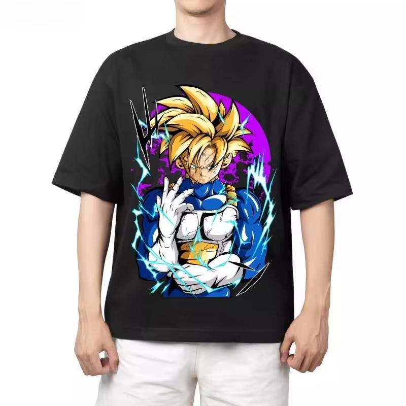 2026 New Dragon Ball Men  Women Universal Cotton TShirt Style Anime Print  LooseFitting Casual Shirt