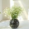 Metal Ball Vase for Home Decor|Flower Pot for Bedroom Living Room Office Wedding|Flowers Arrangement for Birthday Anniversary Festival