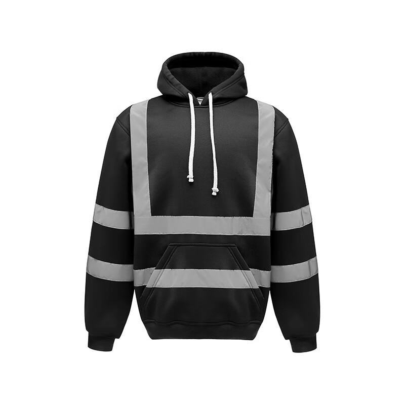HKY Lucky Fox Reflective Safety Hoodie S-2XL