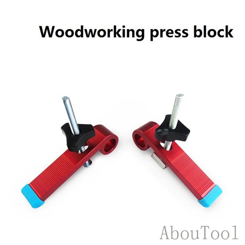 T Track Aluminum Alloy Wood Clamp Rail Slide Slot Stopper M8 Screw Positioning Limiter Miter Clip Fixed Clamp Woodworking Tools
