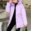 BITCED Women's Mid-Length Winter Waist-Defining Thickened Cotton Coat, Padded Jacket