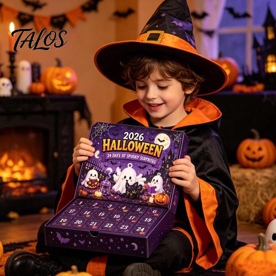 Halloween Gift for Kids Advent Calendar 2026, 24 Day Countdown Box with Figures, Family Holiday Toy Novelty Toys Kids, Spooky Party Favor, Collectible