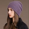 Rabbit Hair Hat Winter Knitted Hat Women's Pullover Wool Hat