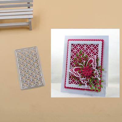 Molde de corte de metal com padrão a céu aberto, estênceis, álbum de recortes, cartão de papel, artesanato decorativo, gravação em relevo