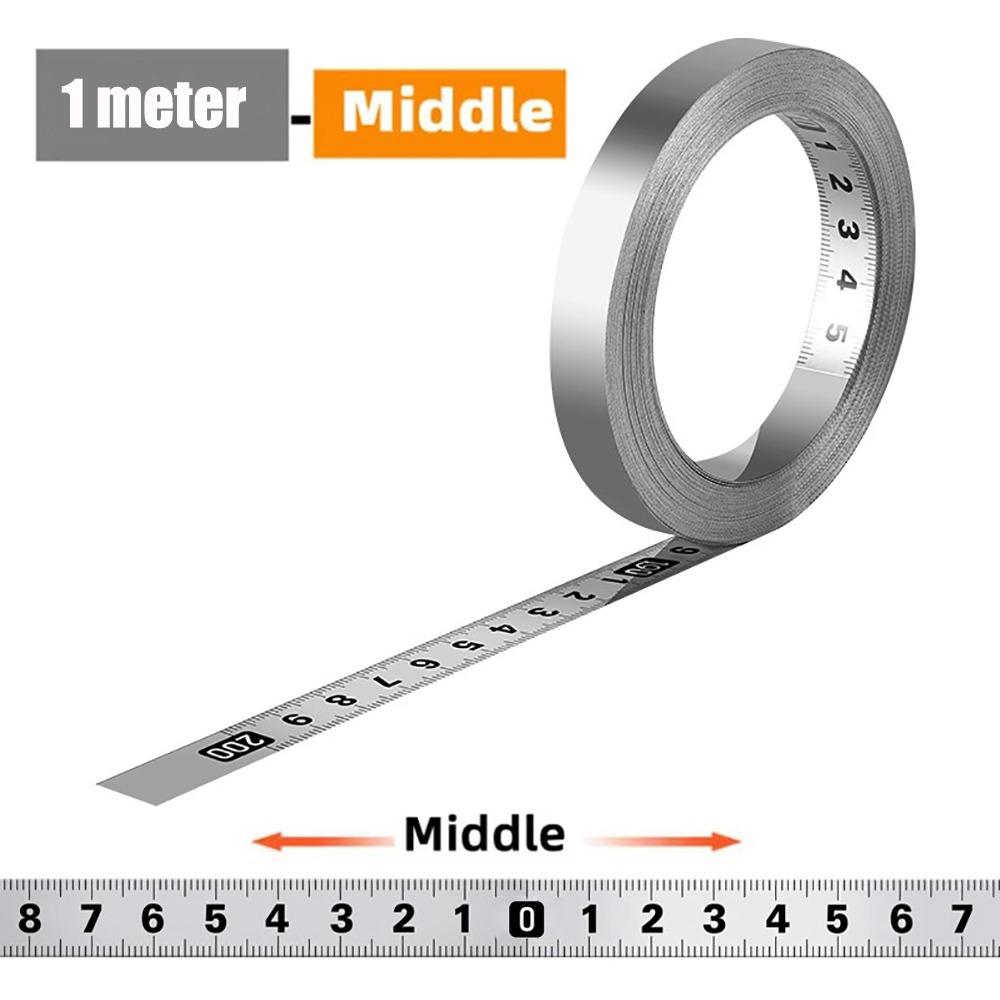 Self-Adhesive Measuring Tape Stainless Steel Workbench Ruler Adhesive Backed Tape Ruler