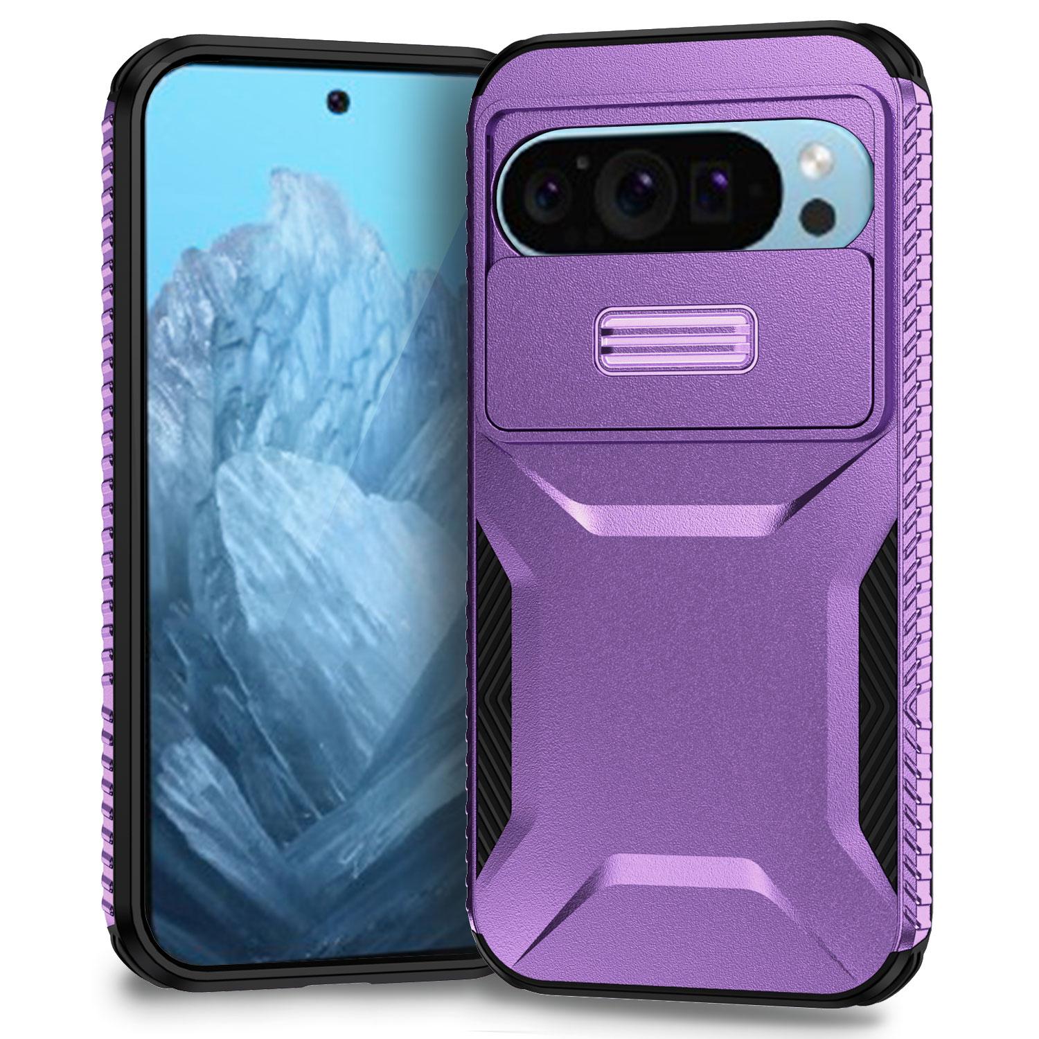 

Для Google Pixel 9 Pro/9 Чехол TPU+PC Нескользящий Боковой край Чехол для телефона с крышкой объектива H