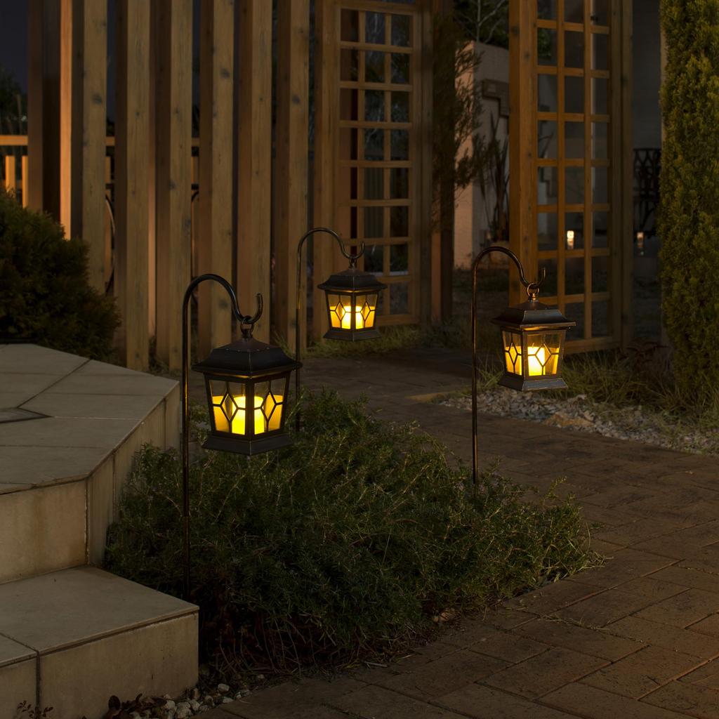 Takasho Galt Solar Lantern Light, Black