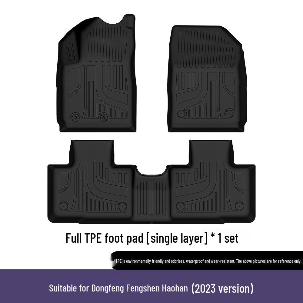Eco-friendly TPE Floor Mats for Dongfeng Fengshen Haohan - Double-layer, Removable Carpet Accessories