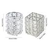 Metal+Crystal Pen Holder Desktop Organization Desktop Storage Bucket Luxury Makeup Brush Holder