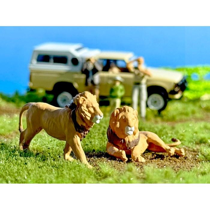 TOMYTEC Marine X Tomica Limited Vintage Geocore64 Car Snap 32a Safari 4 (Nissan Truck 4x4 King Cab Included) ABS/PVC Figure & Accessory Set