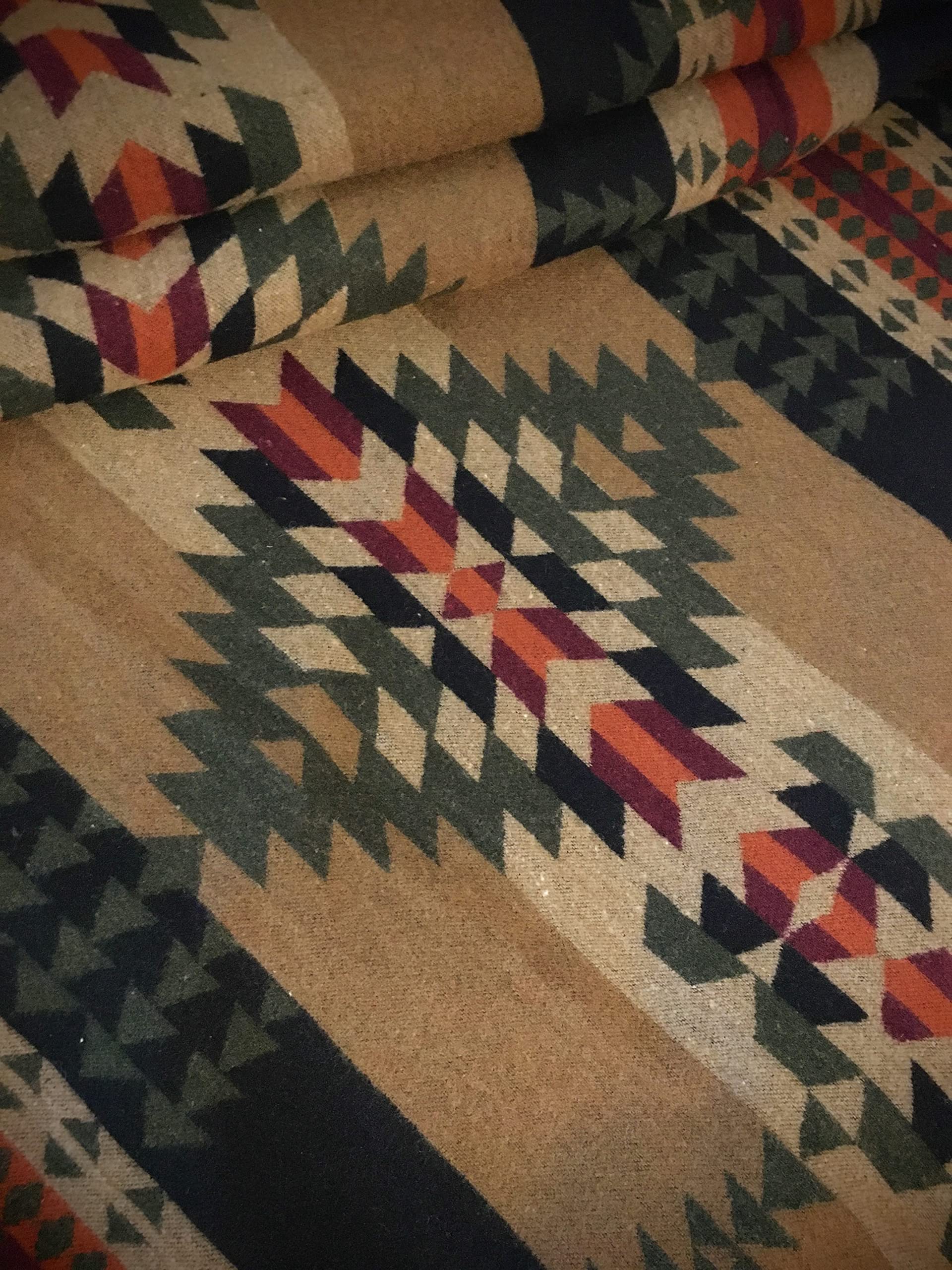 

Ethnic Jacquard Thick Cotton Native American Craft Handmade and Crafts of Time Fabric, Scraps, Pattern, Ortega, Supplies, Bags, Accessories, (Rich