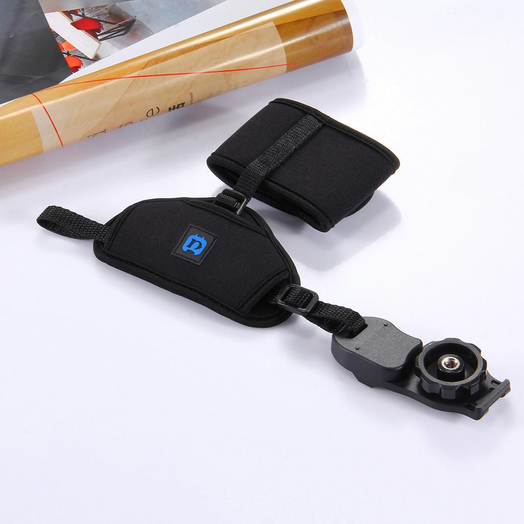 Puluz Dicke Bull Dslr Kamera Handschlaufe Wasserdichte Kamera Handschlaufe Digitalkamera Handschlaufe Bequem Schwarze Farbe