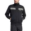 adidas Originals Anni '70 Moda Giacca Manica Lunga con Zip Collo Uomo Giacca Nera JN5962