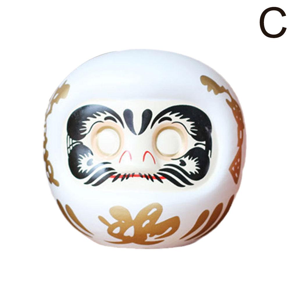 Niedliche Japanische Mini Daruma Spardose Puppe Glückskatze Einzigartiges Heim-Büro Ornament Shui Dekoration Q8Q3
