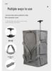 Portable Foldable Pet Trolley Bag: Large Capacity, Breathable Design, Hand-Held for Cats and Large Pets