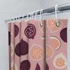 Fashionable Shower Curtain With Fig Print For Bathroom Decor Pink Color 180 X 180Cm
