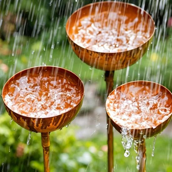 3 Pezzi Picchetto da Giardino Resistente alle Intemperie Picchetti da Giardino in Metallo Stazione di Abbeveratoio per Uccelli Multifunzionale per Giardino Esterno Cortile Patio Decorazione