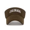 COLO Letter Embroidered Brushed Visor Hat