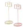 10PCS Table Number Holders Envelope Shape Metal Card Clips for Photo Menu Place Cards Restaurant Wed