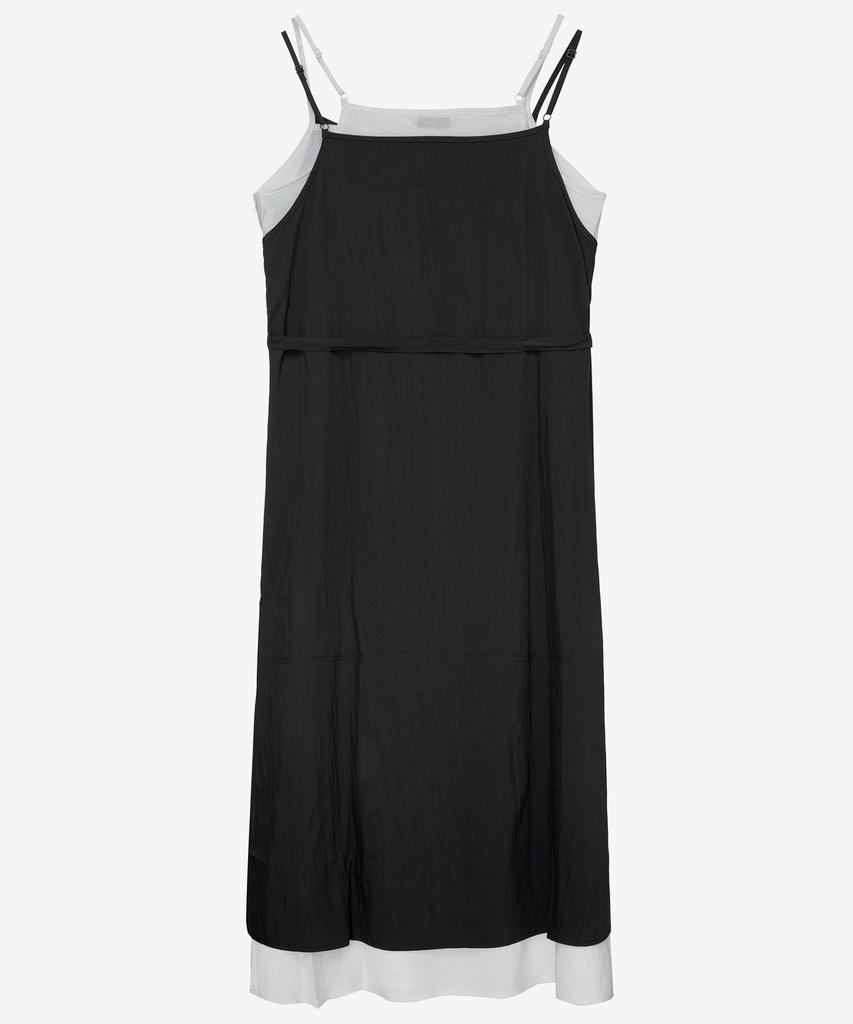 Mind Bridge Woman [W] Layered Sleeveless Dark Gray Long Dress