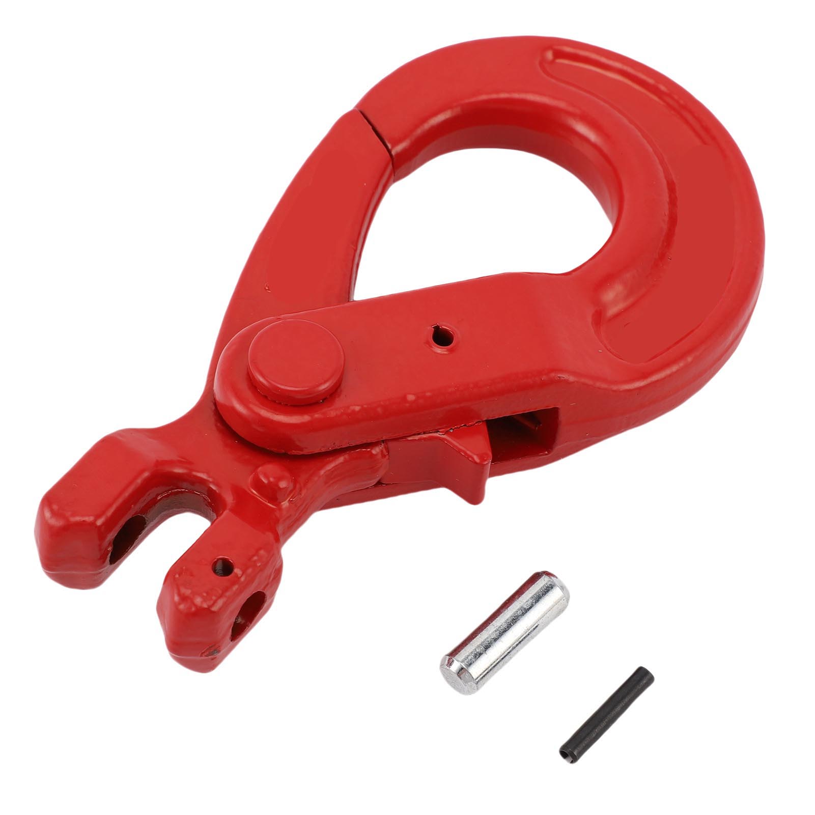

Safety Chain Hook 1.12T Load Capacity Grade 80 Alloy Steel Forged Clevis Slip Hook for Lifting and Transport красный