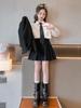 Modny zestaw spódnicy mundurkowej JK dla dziewcząt na rok 2025 - Styl akademicki, jesienna odzież dla uczniów szkół podstawowych