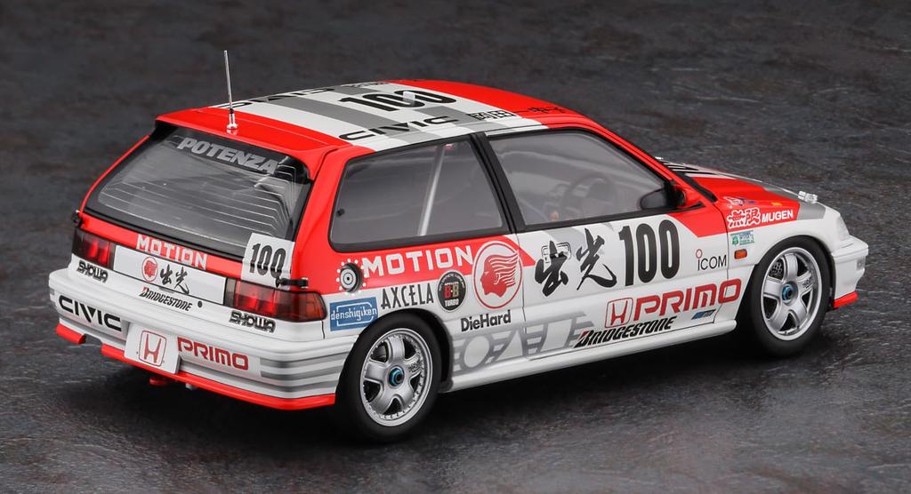 Hasegawa Idemitsu MOTION Mugen Civic 1991 JTC Champion Plastic Model Kit 20763 1/24 (EF9) (Automobile)