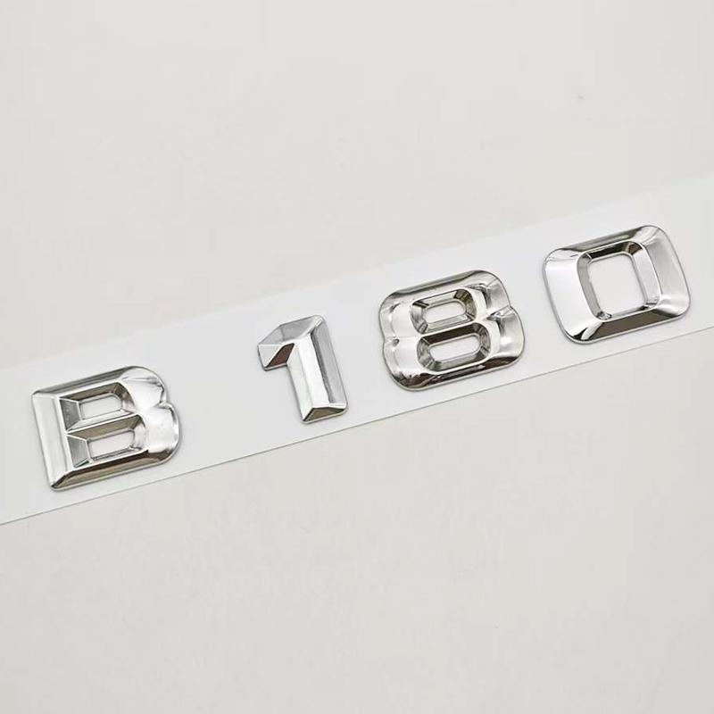 3D ABS Car Sticker Logo B180 B200 B260 Rear Trunk Letters Badge Emblem For Mercedes Benz B Class B200 B220 B260 Auto Accessories