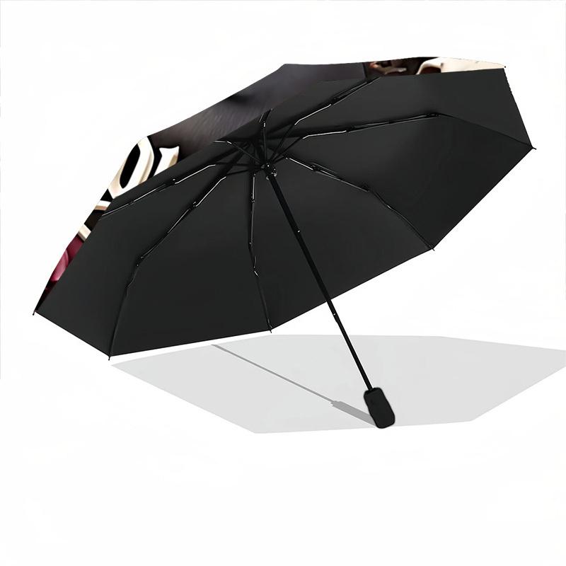 1pc Halloween Cat Automatic Folding Umbrella, Sturdy And Durable Automatic Folding Umbrella with 8 Ribs, Convenient for Outdoor Use140