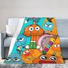 The Amazing World Of Gumballs Soft Warm Blanket  Child Plush Throw Blanket Pattern Couch Chair Flannel Bedspread Sofa Bed Cover
