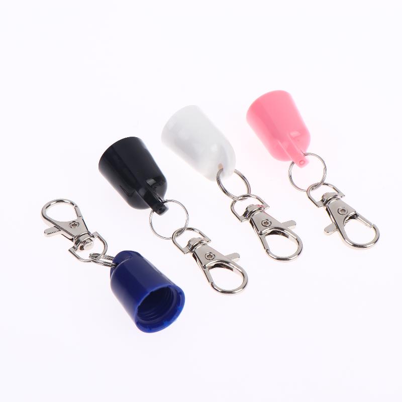 1Pcs Lightweight Multiple Color Keychain Holder Lip Balm Caps Universal Lip Balm Holder Daily Carry