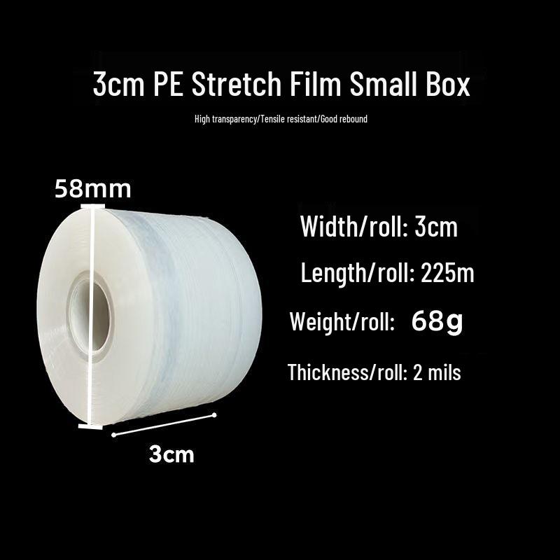 PE Stretch Film: Industrial Leakproof Self-Adhesive Roll for Hand Use, Transparent Packaging & Sealing