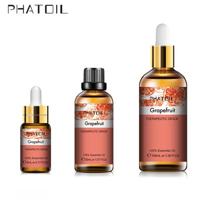 PHATOIL 5/10/30/100ML Grapefruit Essential Oils for Aromatherapy Diffuser, Fruit Oils Perfect for Skin Care, Spa Massage, Yoga, Relaxation