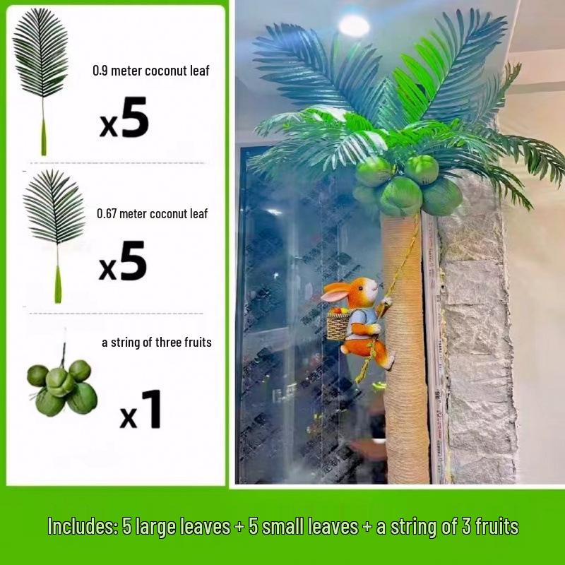 Indoor Coconut Tree Simulation: Enhance Balconies with Lush Greenery and Unique Decor