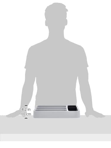 [Authentic] Joseph Joseph Cutlery Storage Drawer Organizer Cutlery Tray, Gray/Gray, 85042