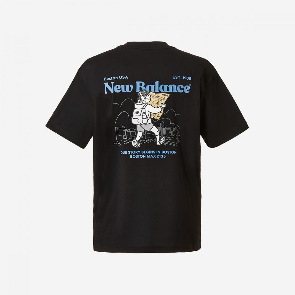 New Balance Uni Nb Boy Travel T shirT Nbneeb1513   19  Black