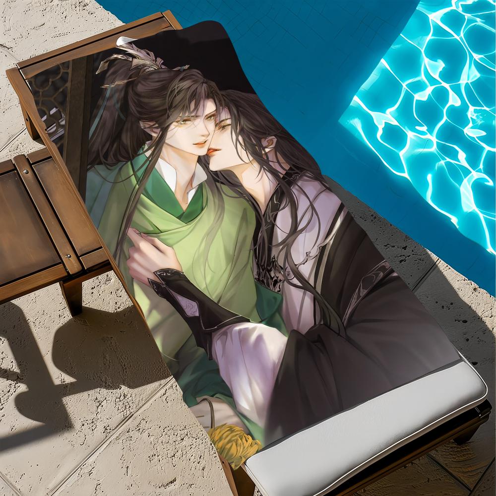 The S-scum Villains cute Self-Saving Towel Beach Quick Dry Soft Pool Towels Gift for Travel Gym Shower Camping sports