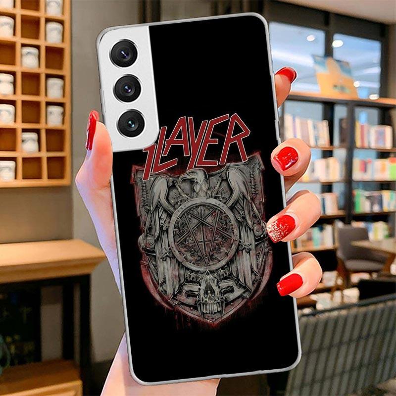 Slayer Heavy Metal Rock Band Cover Phone Case For Samsung Galaxy S26 S25 Edge S24 Ultra S23 S22 Plus S21 S20 FE Soft Fundas Shel