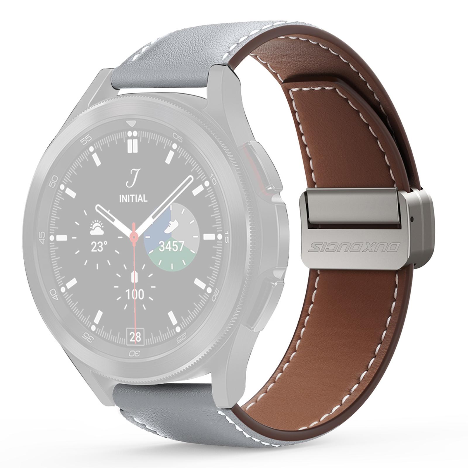 

Серія DUX DUCIS YA для Samsung Galaxy Watch3 45mm/Huawei Watch Ultimate Ремінець 22мм з натуральної коров ячої шкіри Grey