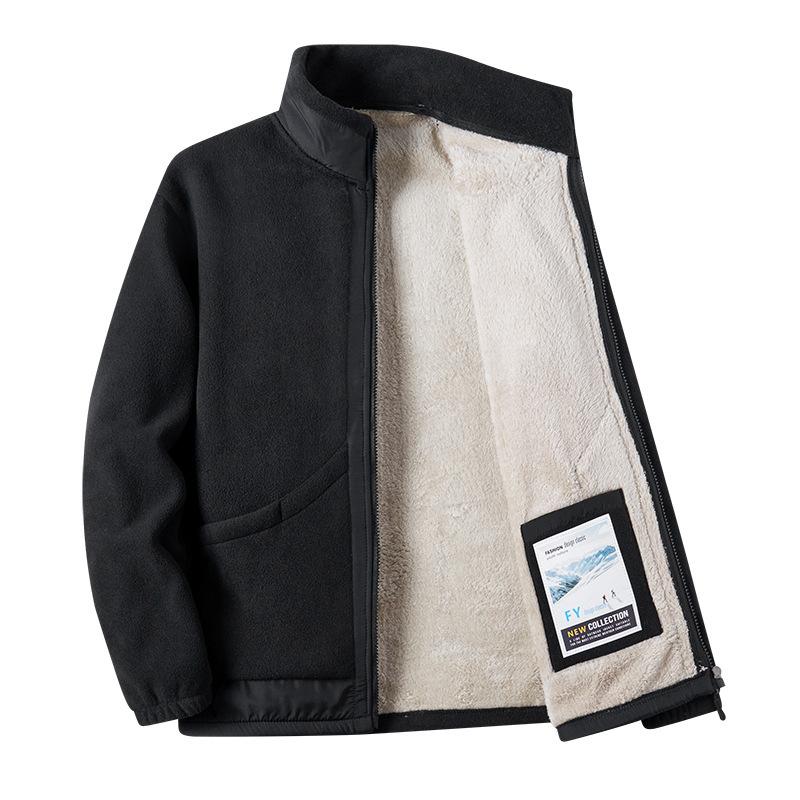 Thickened Coat Men's Trendy Spring and Autumn Winter New Velvet Men's Jacket