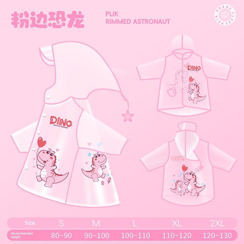 Children's Full-Body Raincoat for Boys and Girls, Long Hooded Magic Hat Cartoon Kindergarten Rain Gear Poncho