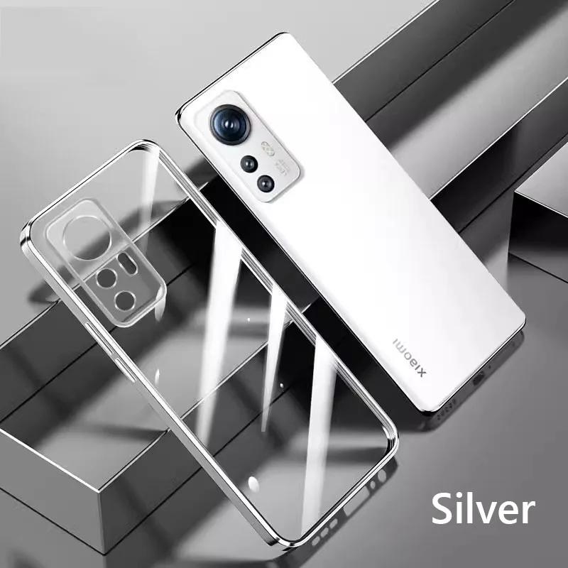 Case For Xiaomi 12 5G Luxury Plating Soft Clear Back Cover For Xiaomi 12 Pro 14 13 Pro 12T Pro 12S Pro 12X Xiaomi12X Phone Case